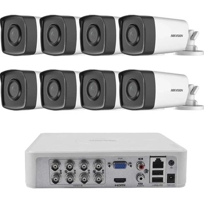 HIKVISION Готов Комплект zk8580e с 8 Камери 2mp dvr и Всичко Необходимо (zk8580e)
