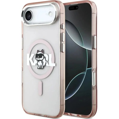 KARL LAGERFELD Кейс Karl Lagerfeld IML Choupette Sketch Logo MagSafe за iPhone 17 Air - розов (3666339504649)