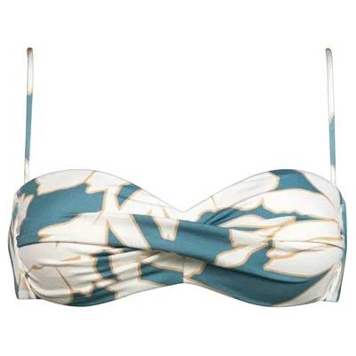 Watercult Дамско бикини горнище Watercult Women's Floral Abstract Bikini Top - Puffy Sky - размер 44 (EU) (150-4943-0115)