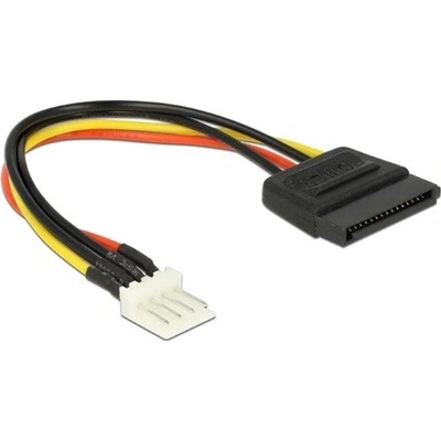 Delock napájecí kabel SATA 15 pin samec > 4 pin floppy samec 15 cm - 83918