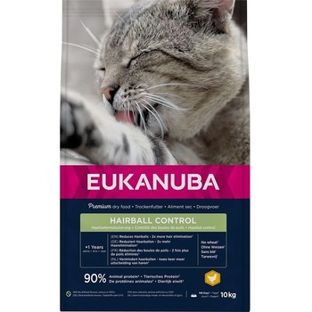 EUKANUBA Hairball Control - за изчистване стомаха от космени топки 2kg