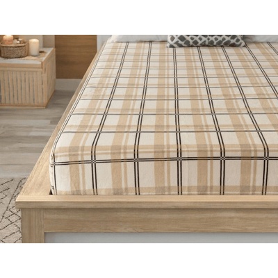 Textilomanie Obliečka mikroplyš PLAID krémová 200x200