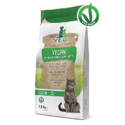 V.E.G. Vegetal Etical Gourmet V.E.G. Vegan Cat - rostlinné krmivo pro kočky hmotnost: V.E.G.Vegan Cat 7,5 kg - rostlinné krmivo pro kočky