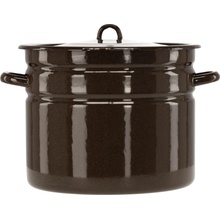 marka niezdefiniowana Emailová pánev rovná 20 l 32 cm hnědá S/P *3592
