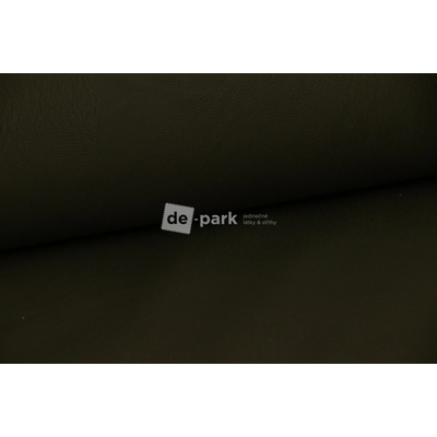 de-park Oděvní koženka - pružná - khaki