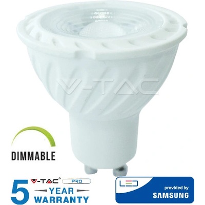 LED Solution LED bodová žiarovka 6,5W GU10 230V stmievateľná Denná biela