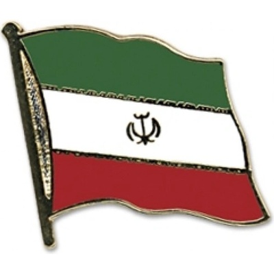 Odznak (pins) 20mm vlajka Irán - farebný