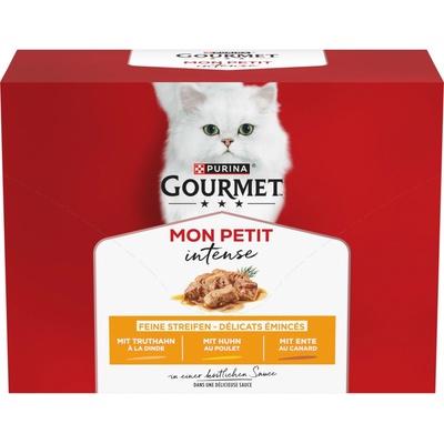 Multibalení Gourmet Mon Petit kapsičky 12 x 50 g kachní, kuřecí, krůtí
