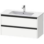 Duravit Ketho. 2 - Шкафче за умивалник 55x101x48 см, 2 чекмеджета, матово бяло K25264018180000 (K25264018180000)