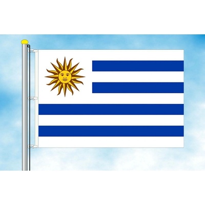 LIBEA, s.r.o. Vlajka Uruguaye Rozměr: 40×60 cm, Uchycení: Karabiny na stožár