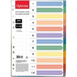 OPTIMA Регистър optima a/4 пластмаса 12 цвята 128224 (128224)