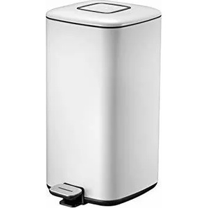 EKO-Europe Кош за отпадъци EKO REGENT с педал (20 л) - бял (EKO 938820 - White)