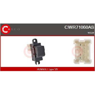 Spínač, zvedací zařízení oken CASCO CWR71060AS