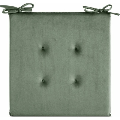 Takoy Zamatový podsedák GAJA s ozdobným prešívaním a praktickými šnúrkami-HF-463969 | 40 x 40 cm
