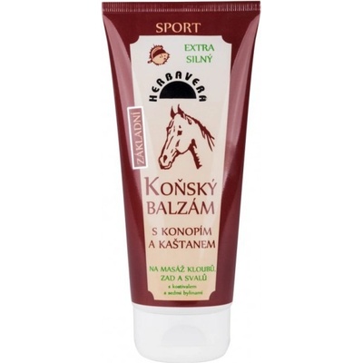 Herbavera konský balz. konopí kašt kostiv. tub 200 ml