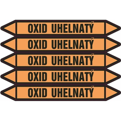 Grafiko | Oxid uhelnatý - Materiál fólie s ochrannou laminací, Rozměr aršík 5ks šipka 212x26mm