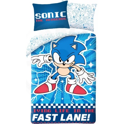 Halantex Single Duvet Sonic Fast Lane SHH-168BL 140x200 70x90