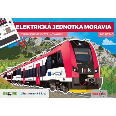 Elektrická jednotka MORAVIA Jednoduchá vystřihovánka