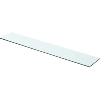 vidaXL Плоча за рафт, прозрачно стъкло, 70 x 12 см (243827)