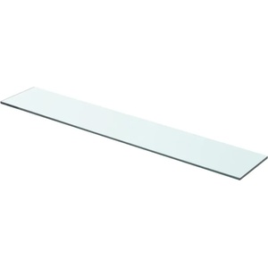 vidaXL Плоча за рафт, прозрачно стъкло, 70 x 12 см (243827)