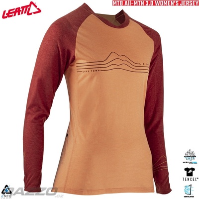 Leatt MTB All-Mtn 3.0 Jersey Peach 2023 dámský