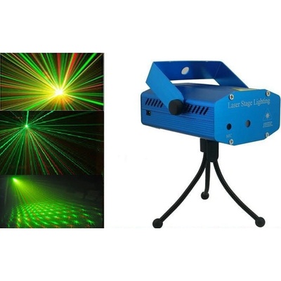 StarProjector YX-09 Mini Laser 150mW RG - profi, vzor tečky, se stativem
