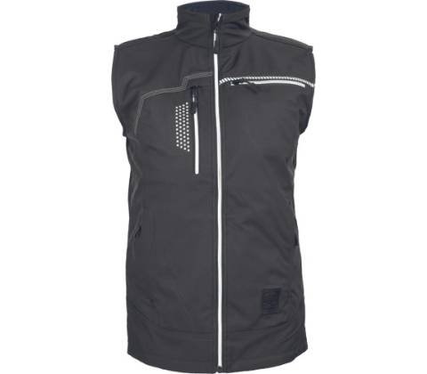 Litz Taurus softshell vesta černá