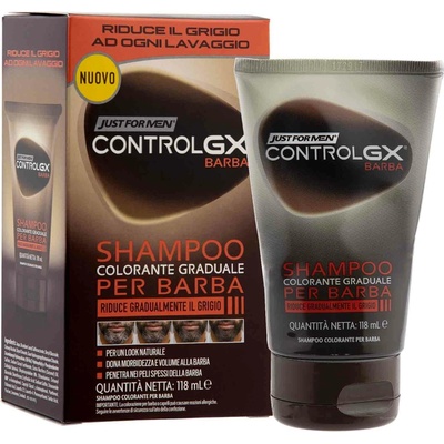 Just For Men ControlGX Barba šampon pro postupnou redukci šedin vousů 118 ml