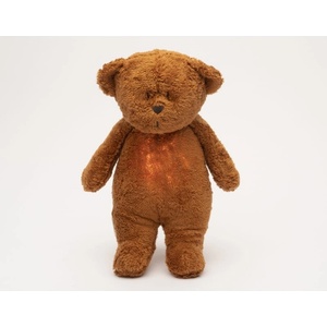 MOONIE The Humming Friend 2.0 Organic Caramel играчка за заспиване с мелодия