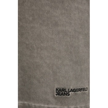 Karl Lagerfeld Jeans Рокля Karl Lagerfeld Jeans в сиво къса с кройка по тялото A3W13012 (A3W13012)