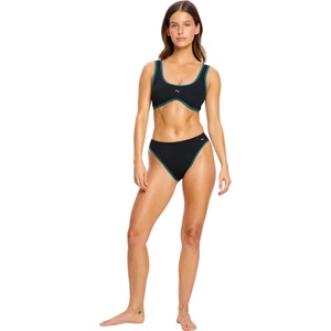 Modibodi Менструални бански Puma & Modibodi Hi-Leg Cheeky Bottom Super Black Orchid долна част Modibodi | Cheren Mnogotsveten | ЖЕНИ | M