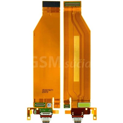 Flex kábel nabíjania Sony XQ-AU52 Xperia 10 II - nabíjací konektor Variant:: nabíjací konektor, doska a mikrofón