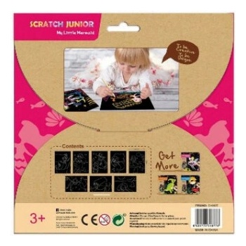 Škrabací obrázky 8ks Mořské víly