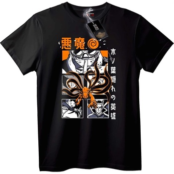 NOONEBRAND Тениска Naruto Демон - S, Black