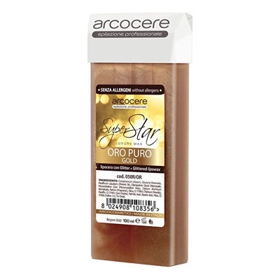 Arcocere Epilační vosk se třpytkami Professional Wax Oro Puro Gold (Roll-On Cartidge) 100 ml