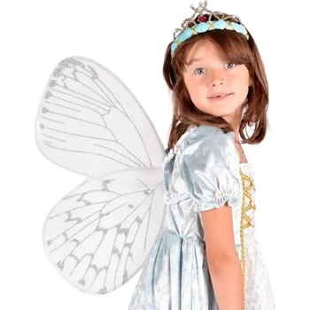 Robetoy Детски Сребристи крила с блестящи линии за магични превъплъщения, 59 см
