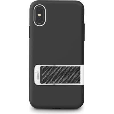 Moshi Capto Case - твърд силиконов (TPU) калъф за iPhone XS, iPhone X (черен)