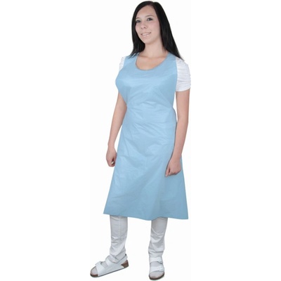 ARDON Zástěra LAURA PE 100 ks/ balení H4057/10 10 Modrá