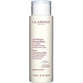 Clarins Velvet Cleansing Milk почистващо мляко за всеки тип кожа за жени 400 мл
