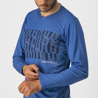 Castelli Trail Tech LS Tee Cobalt blue/Savile blue