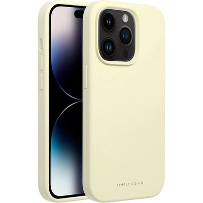 Roar Силиконов Калъф за iPhone 15 Plus, Roar Cloud-Skin Case, Жълт (5903396249617)