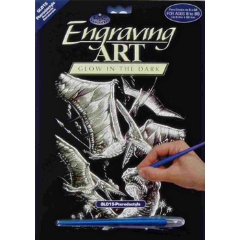 Royal Langnickel škrabací obrázek svítící Pterodactyl