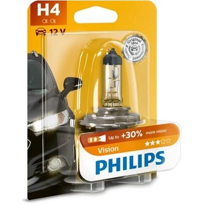 Philips Vision H4 P43t-38 12W 60/55W 12342PRB1