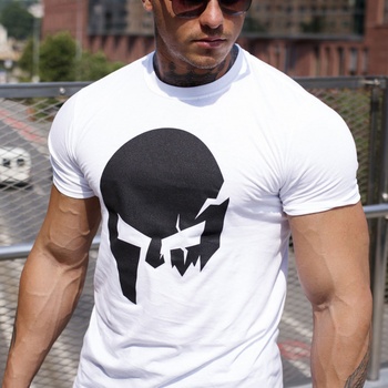 Ultrasoft tričko Iron Aesthetics Skull biele biela