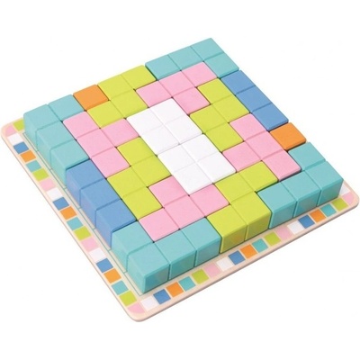 Adam Toys dřevěná skládací hra tetris 19ks