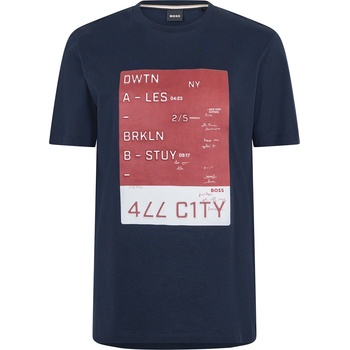 Boss Мъжка тениска Boss Tiburt 515 10260090 01 T-Shirt Mens - Dark Blue