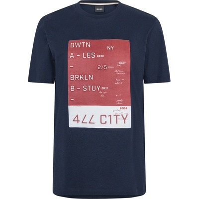 Boss Тениска Boss Men's Tiburt Short Sleeve T-Shirt - Dark Blue
