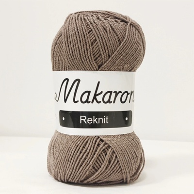 Makaron Reknit béžová tmavá 2mm