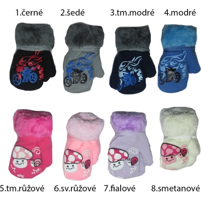 vyteplené palcové rukavice