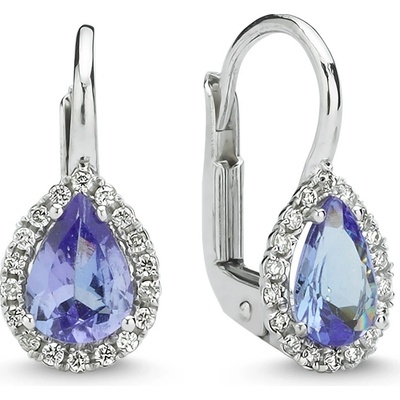 Lillian Vassago z bílého zlata s tanzanitem a brilianty LLV11-SMEG5644-02-TAN